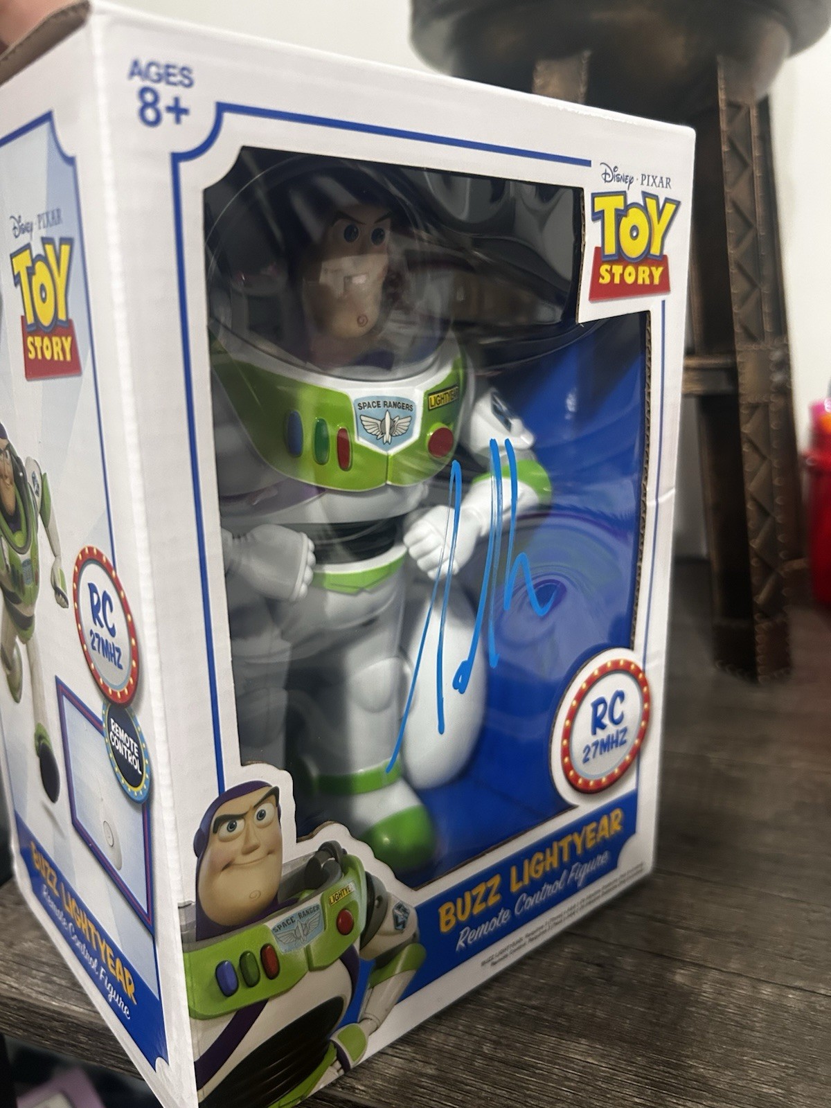Buzz Lightyear Remote Control Action Figure Signed By Voice Artist Tim Allen