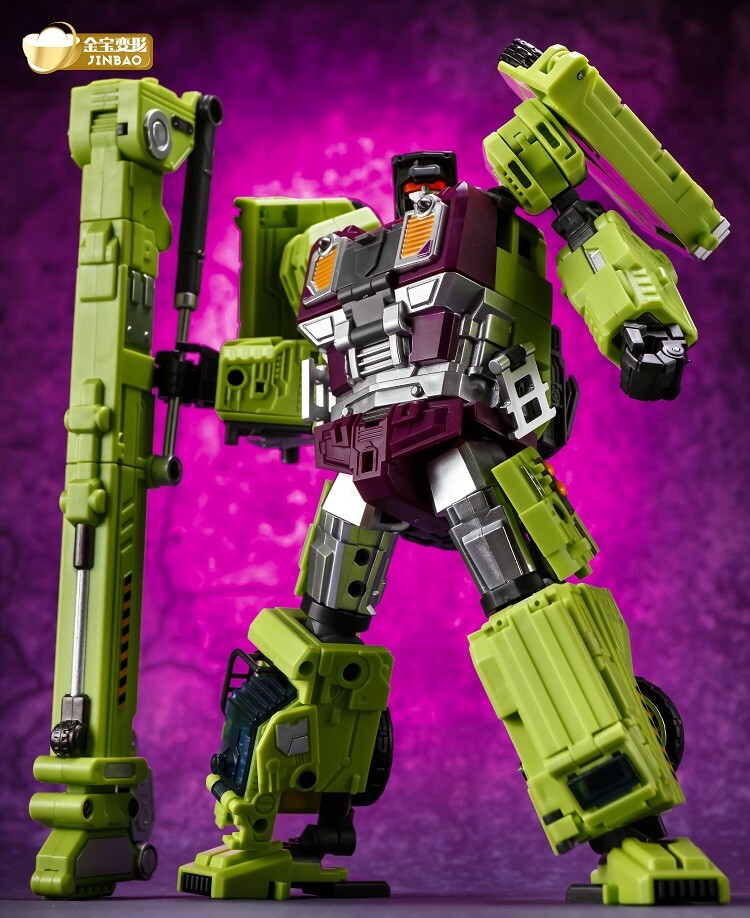 Jinbao Transformation Green Oversized Devastator Gravity Builder With No Box