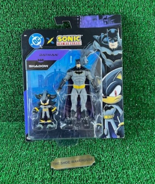 DC X Sonic the Hedgehog Batman and Shadow 2 Pack Jakks Pacific Wave 1 NEW