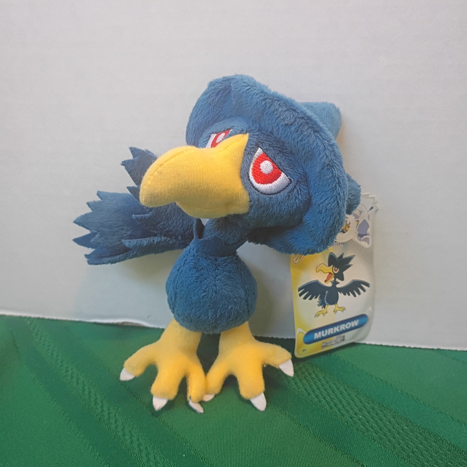 Pokemon Johto Plush Murkrow 2010 Jakks Pacific Stuffed Animal Nintendo 6”