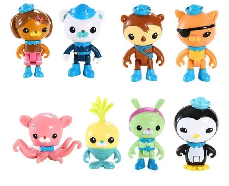 Octonauts Toy Set Barnacles Kwazii Peso Penguin Shellington Dashi Inkling