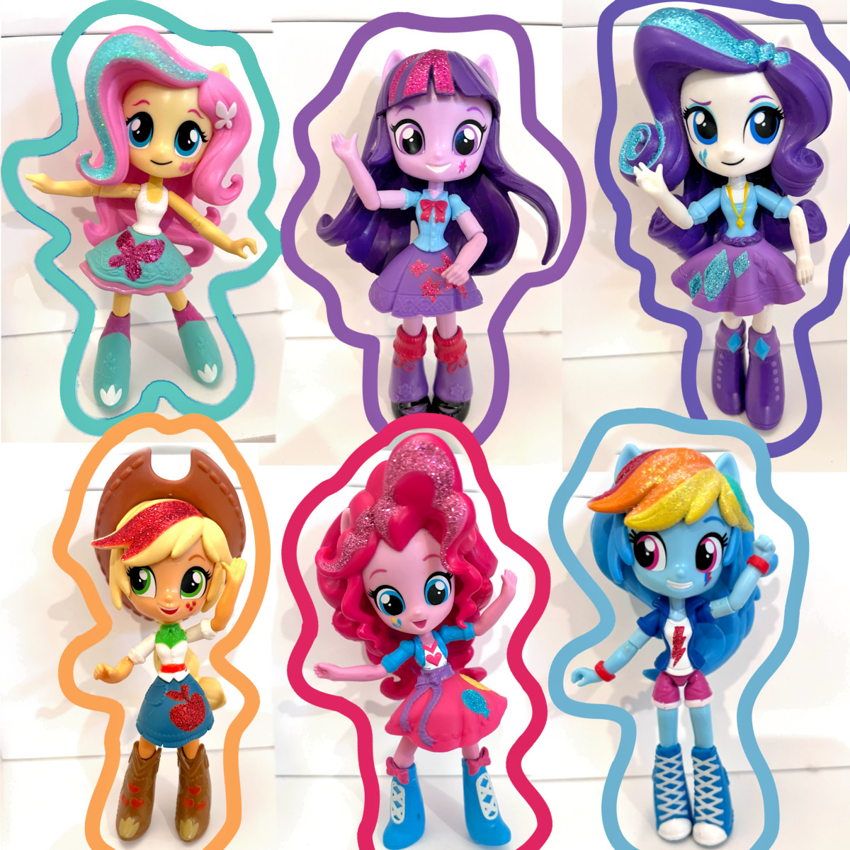 My Little Pony MLP Equestria Girl mini doll FULL Sparkle Collection of 6