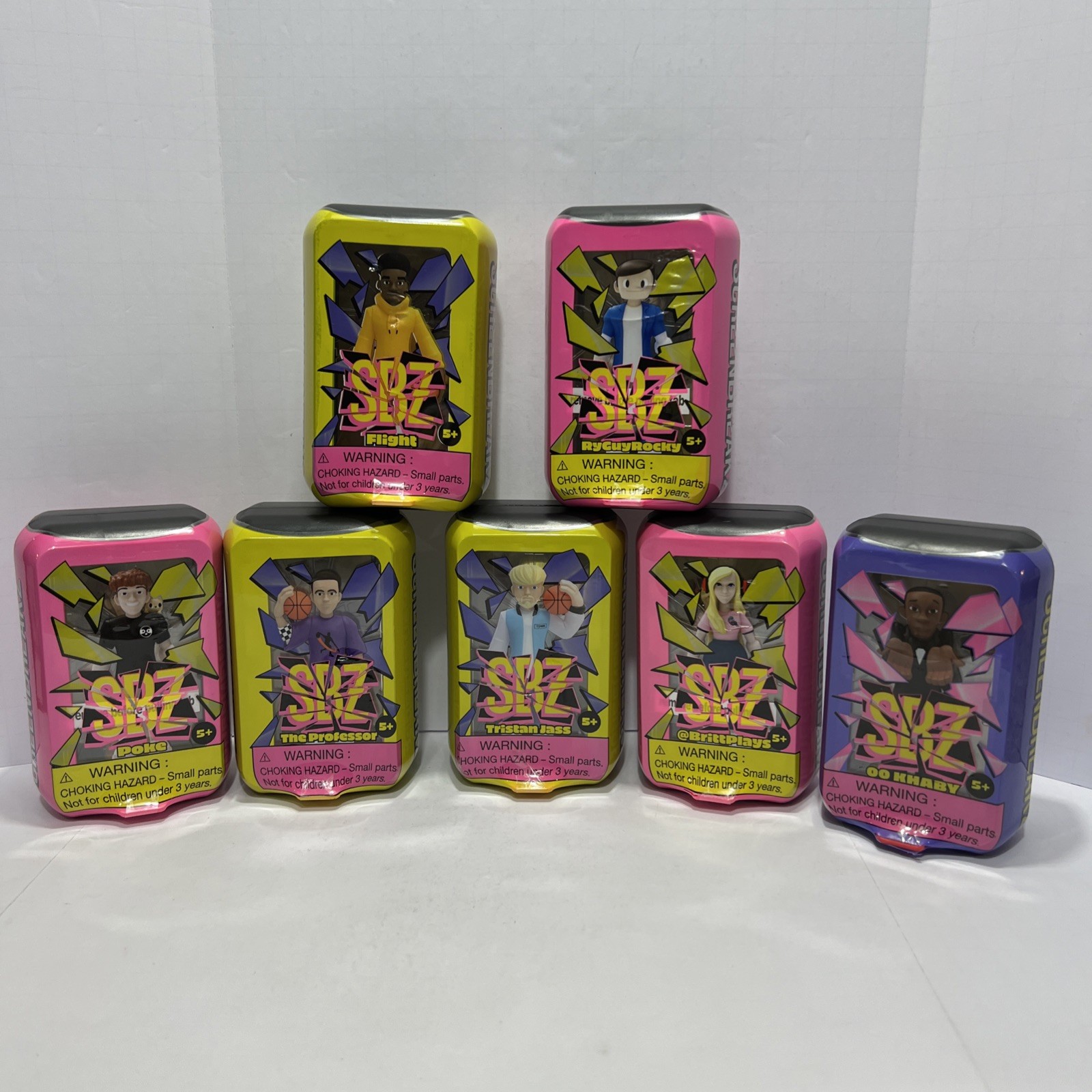 Lot of 7 SBZ ScreenBreakz Tik Tok Figures Multiple Characters OO&Classic