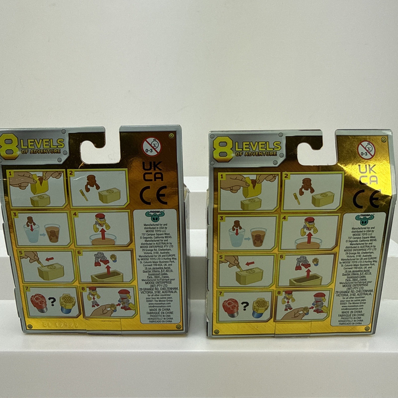 2 Treasure X Robots Gold Mini Treasurebots Mystery Pack Build Your Bot Moose NIB