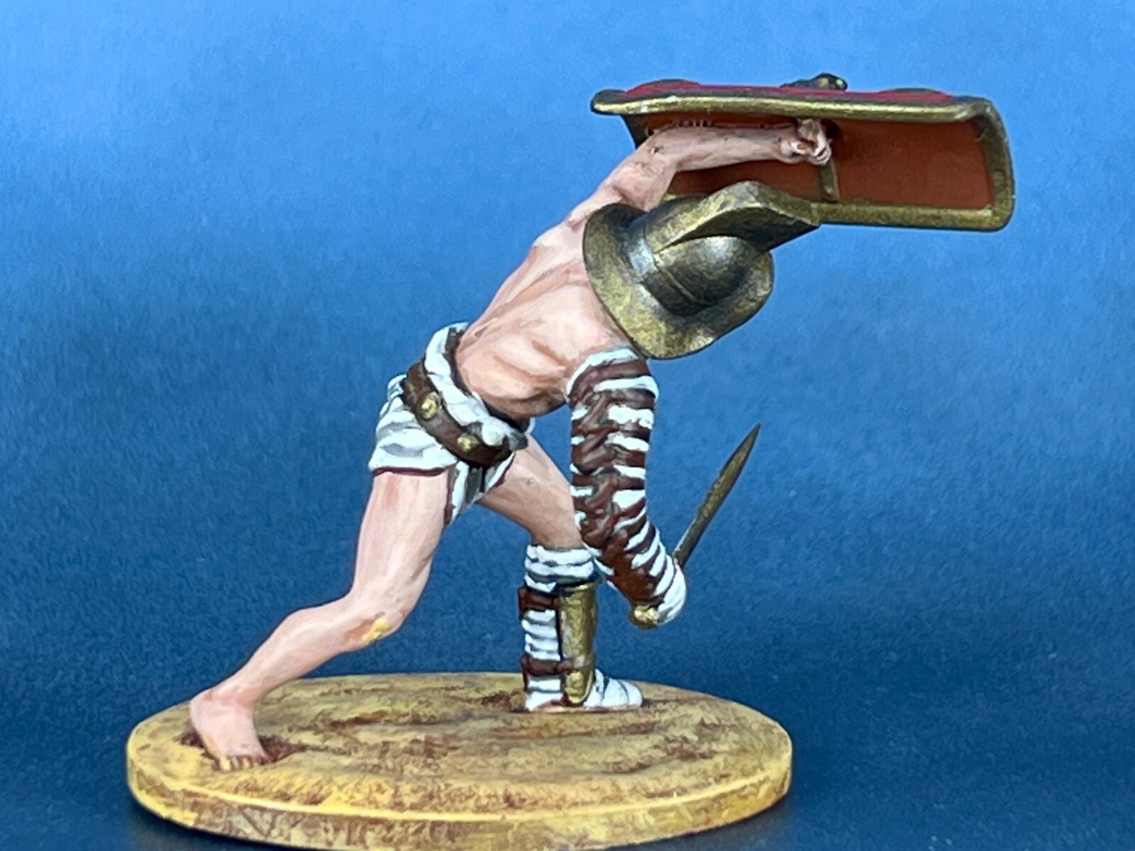 Handcrafted Gladiator Resin Figurine 40mm Collectible Sculpture