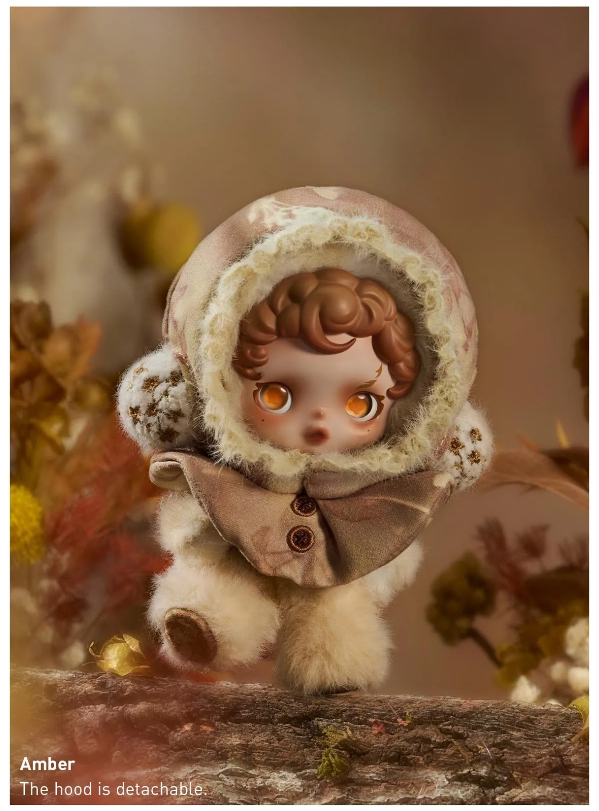 POP MART x Skullpanda L&rsquo;impressionnisme Plush Doll Confirmed Figure Toy – Amber