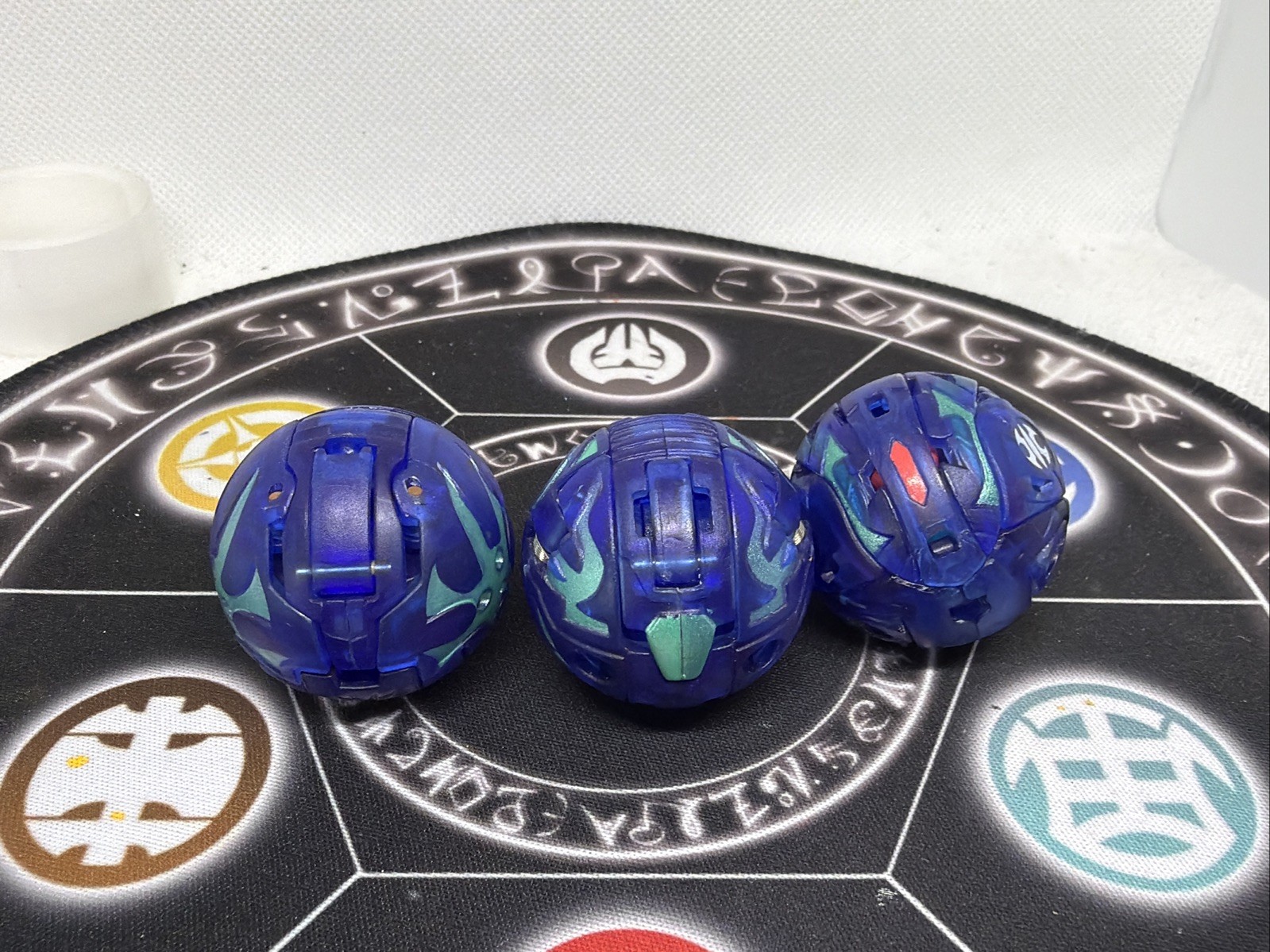 Bakugan Aquos Translucent Skyress Storm Ingram Shun Set VHTF