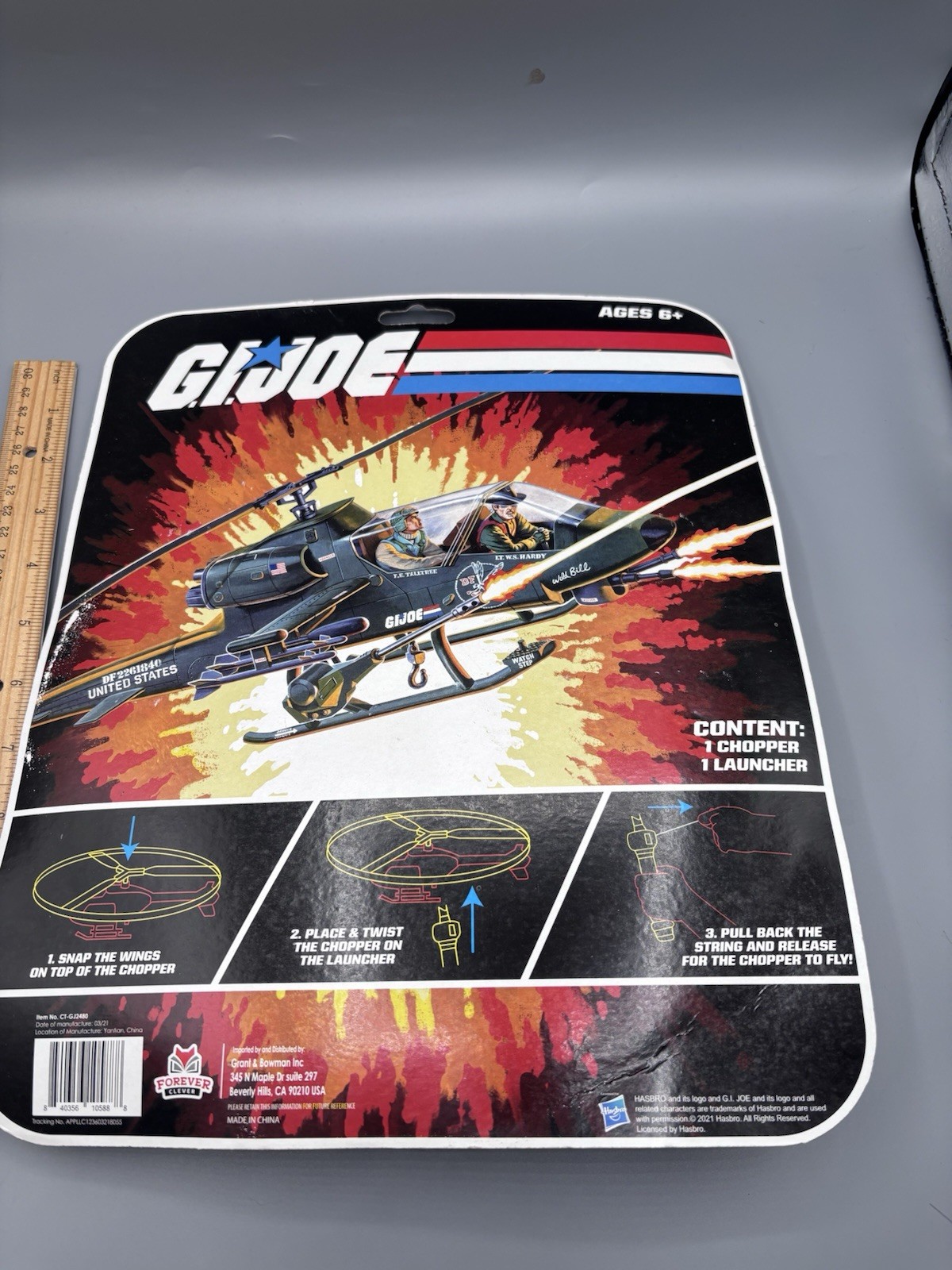 2021 G.I. Joe Flying Chopper & Handheld Launcher Sealed