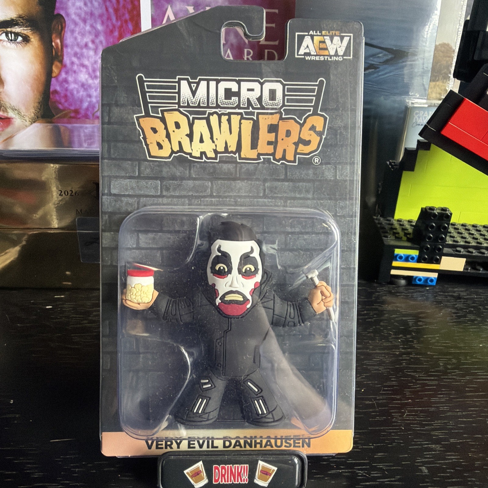 Micro Brawlers 9 Figure Lot VERY EVIL DANHAUSEN + Others!!!!