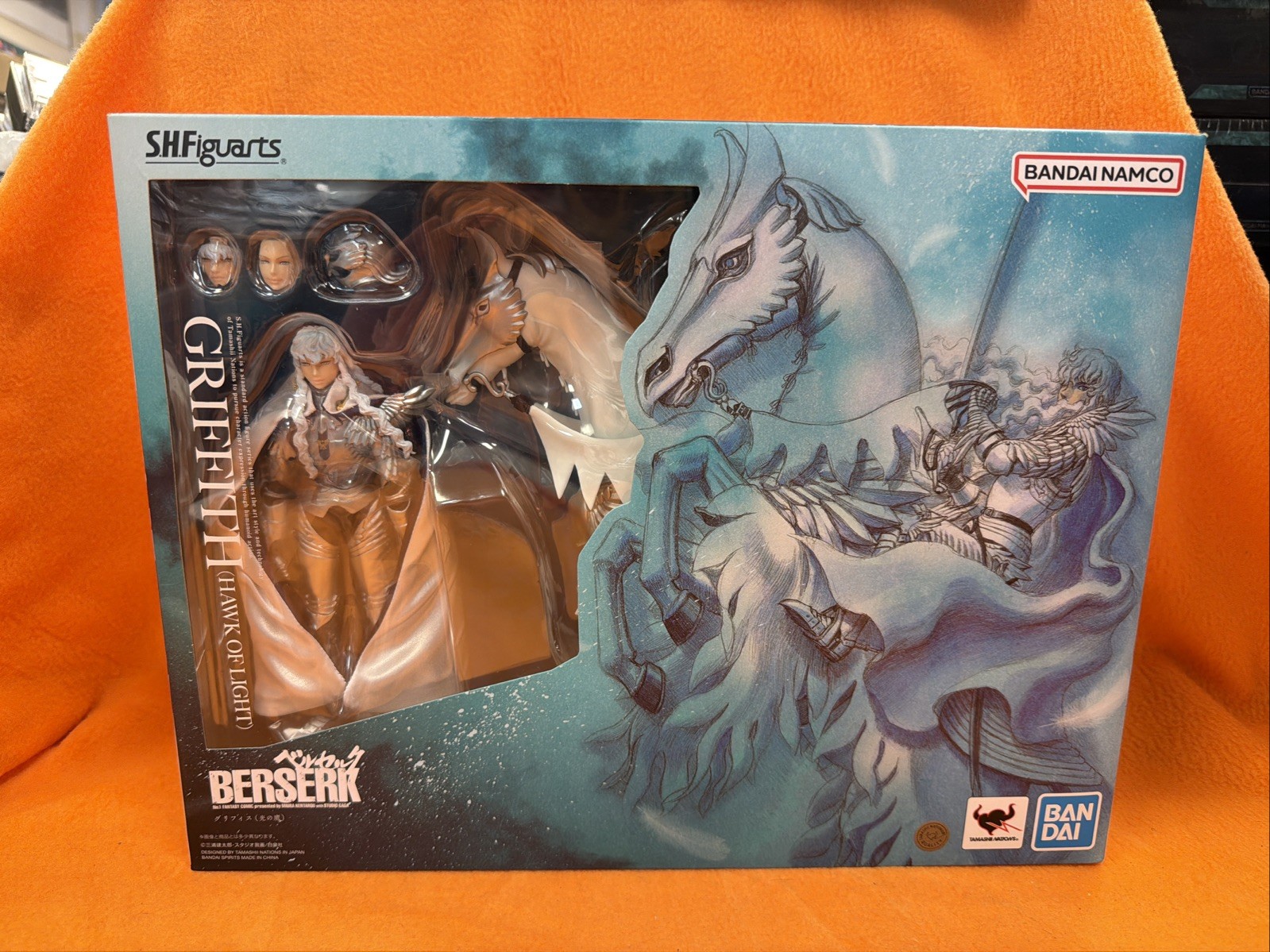 Bandai S.H.Figurats Berserk Griffith Hawk of Light Figure – (BAS65033) New USA