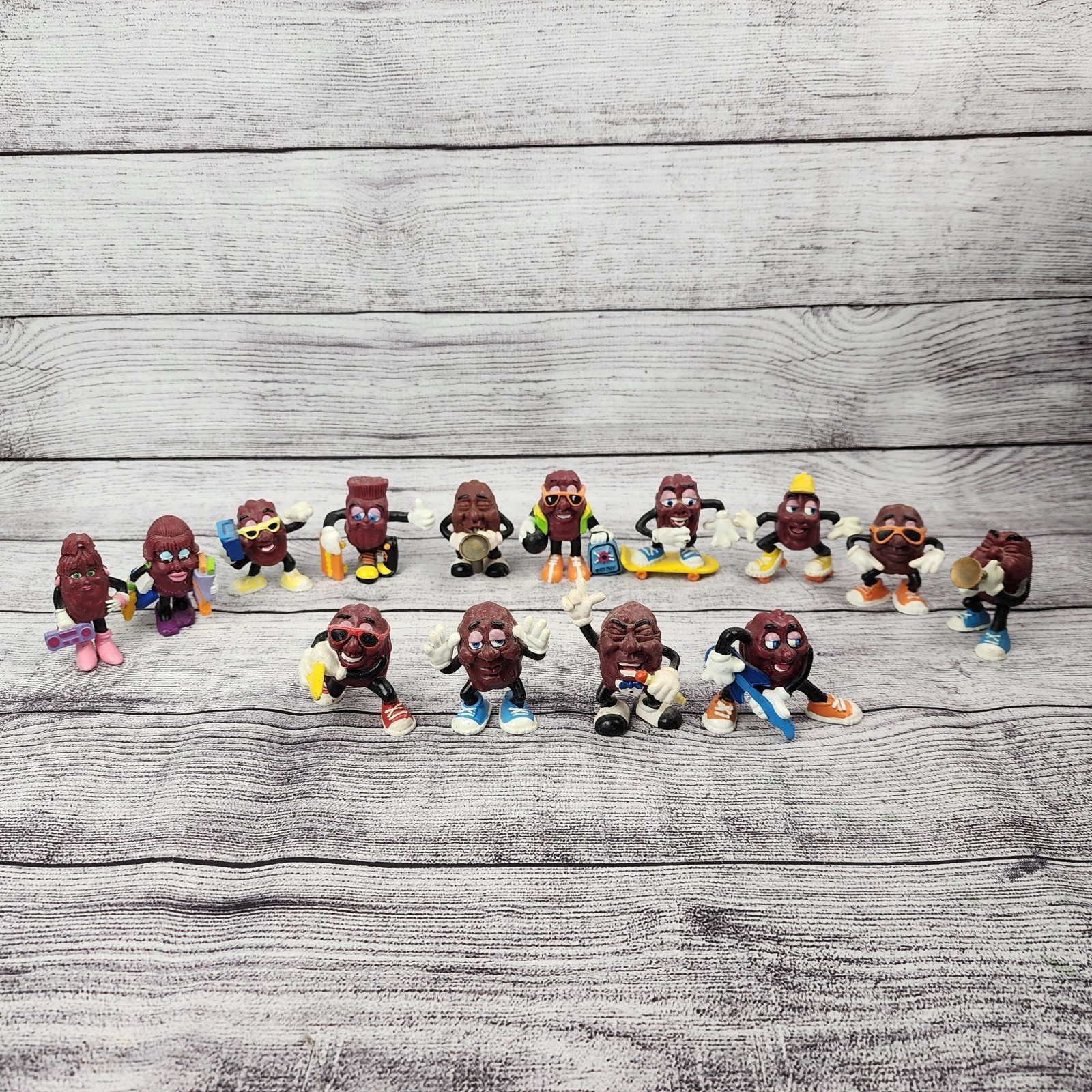 1980’s California Raisins Figures Lot Of 14 Vintage (Applause, Calrab)