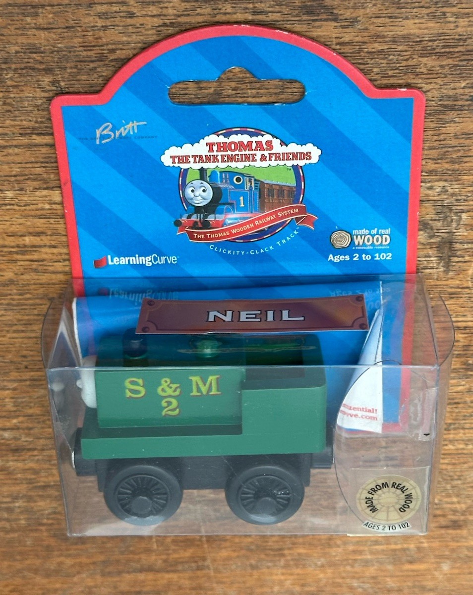 1999 Learning Curve Wooden Thomas Train 1st Edition Neil! NEW!
