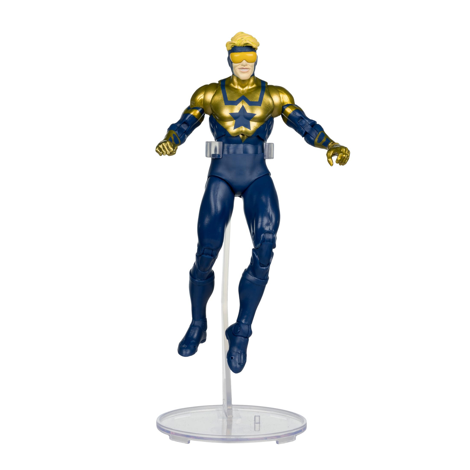 DC Multiverse Booster Gold 7 Inch Action Figure with Flight Stand and Art Card