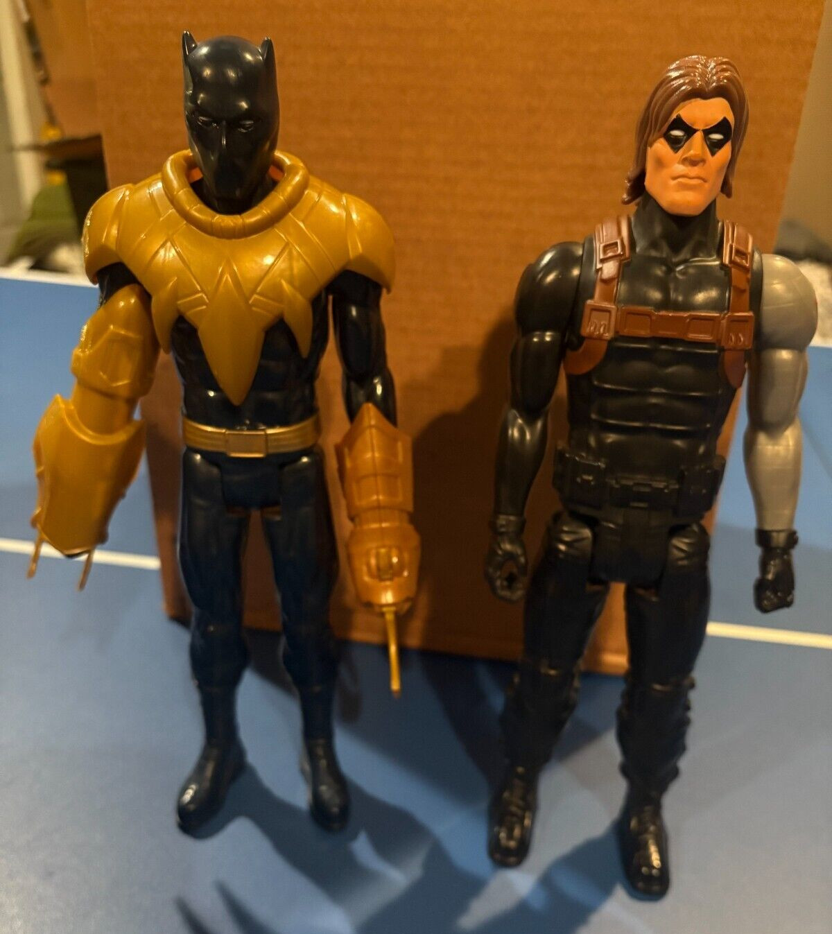 Marvel Titan Hero Series 12&Prime; Action Figures Lot Black Panther & Winter Soldier