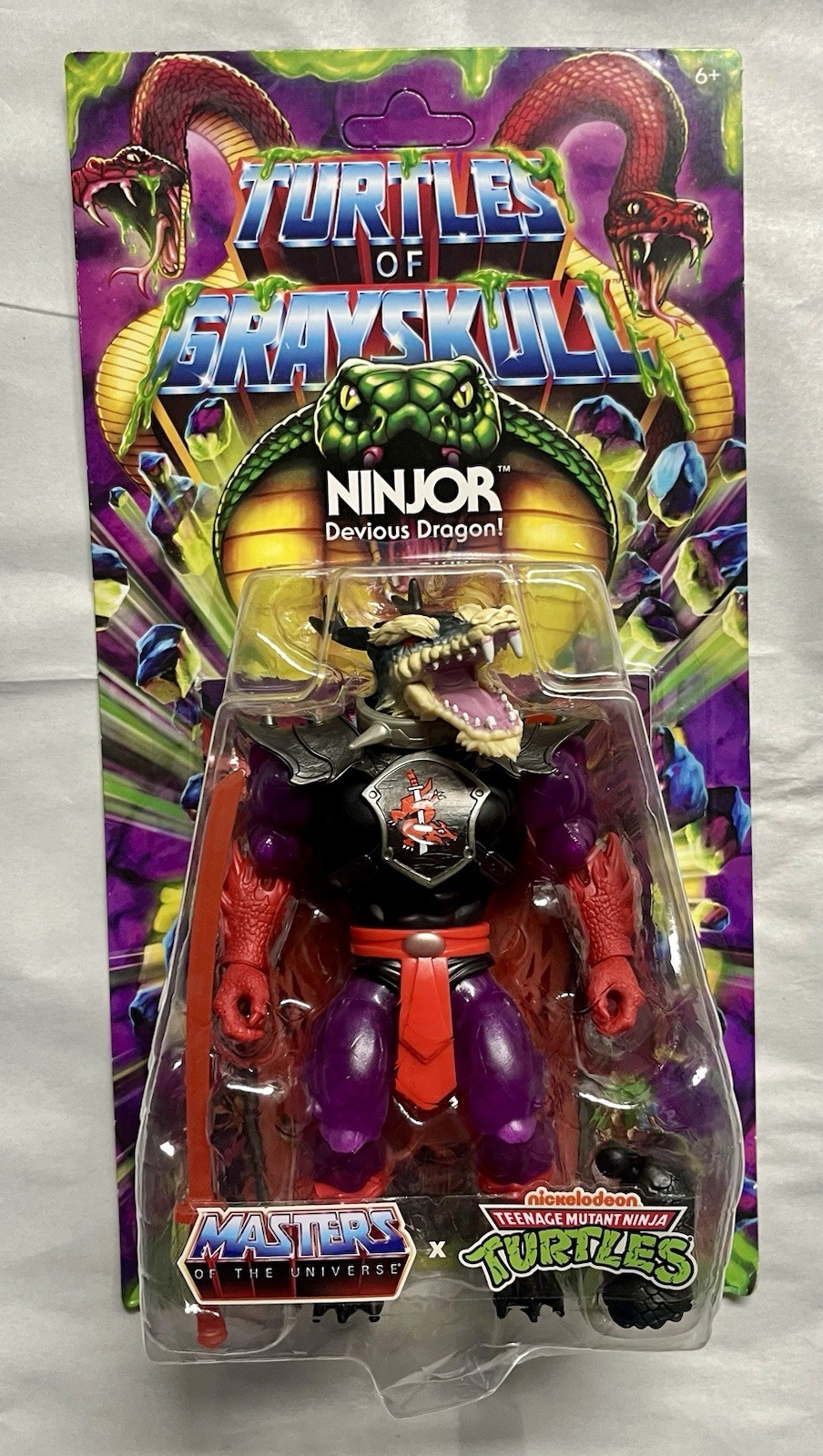 Turtles of Grayskull Ninjor Devious Dragon! 6&Prime; Figure MOTU He-Man
