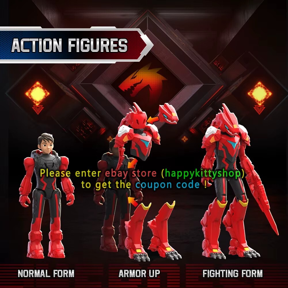 Quantum Heroes Dinoster 9&Prime; Guardians Armored Suit Action Figure Dinosaurs Toy