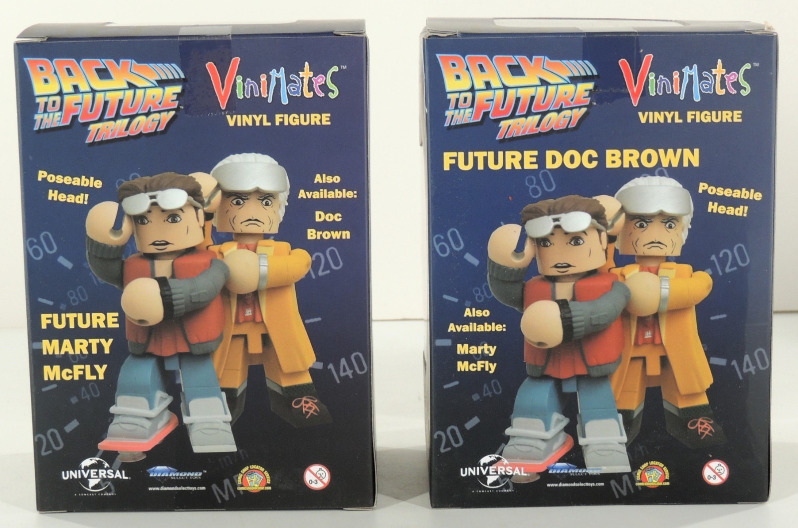 Future Doc Brown & Future Marty McFly Back to the Future Vinimates 2017 SEALED