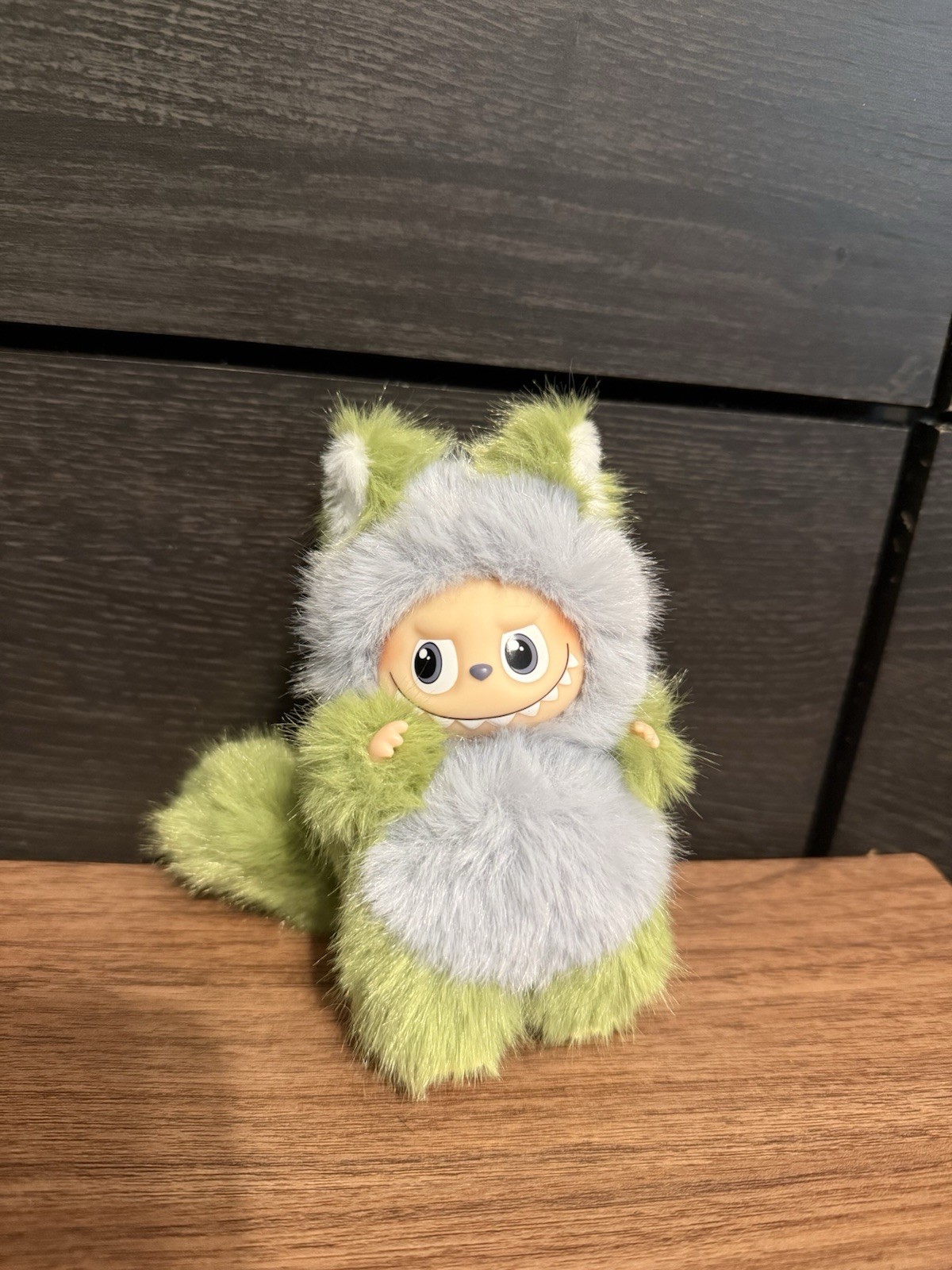 NEW Custom Made Monsters V4 Mini Fox Green Blue Pin Love Plush Pendant Doll