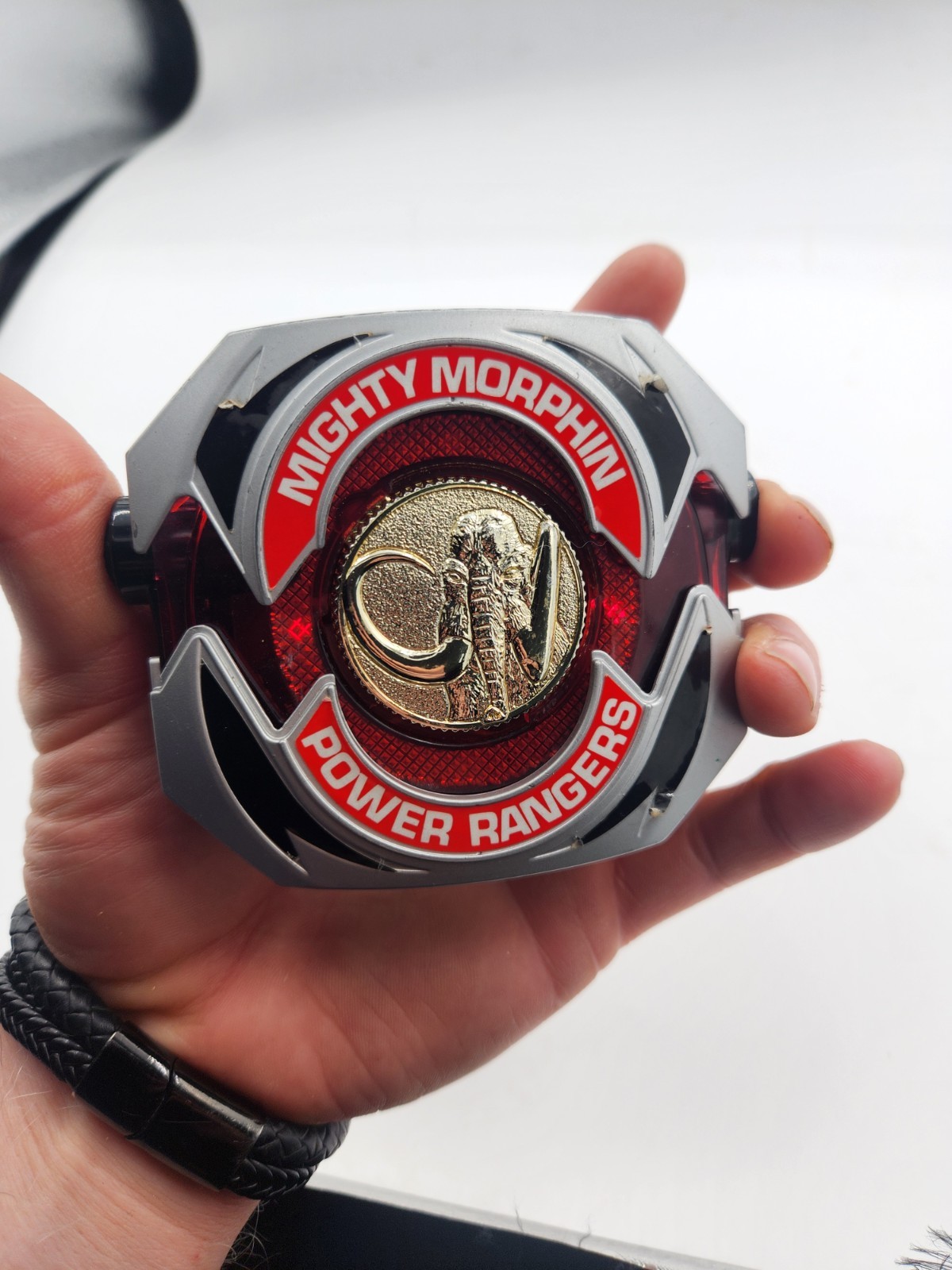 1991 Mighty Morphin Power Rangers Handheld Coin Morpher MMPR Bandai W/ 4 Coins