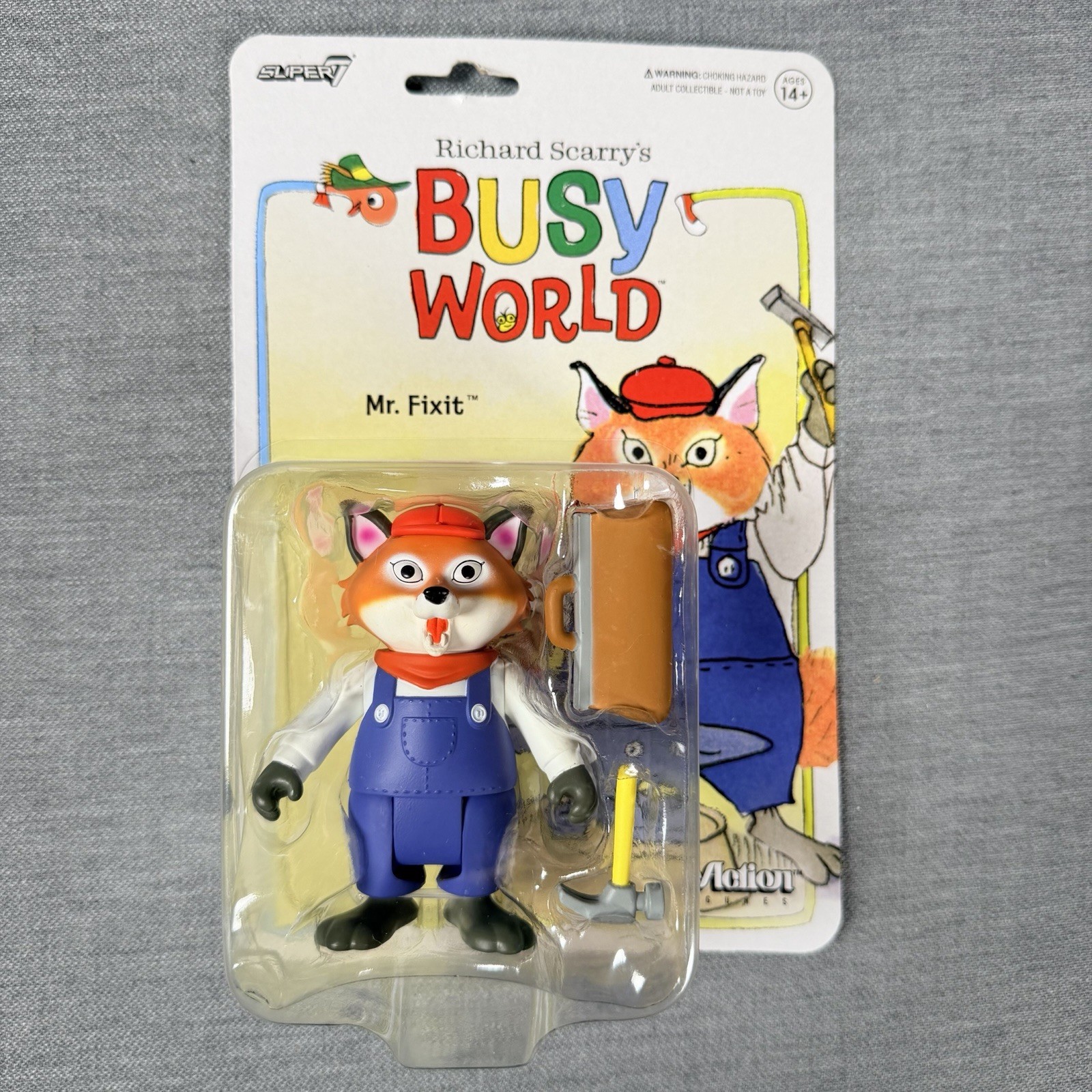 Richard Scarry&rsquo;s Busy World: Mr. Fixit 3.75&Prime; Action Figure Super7 Ages 14+