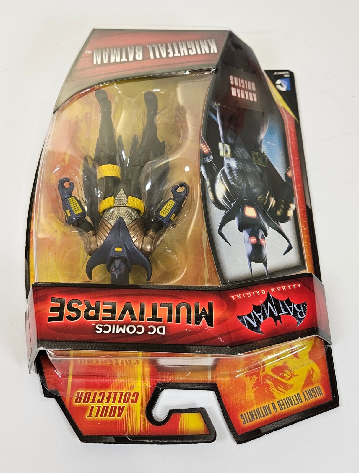 KNIGHTFALL BATMAN MULTIVERSE ACTION FIGURE DC ARKHAM KINIGHT MOSC 4&Prime; MATTEL 2015
