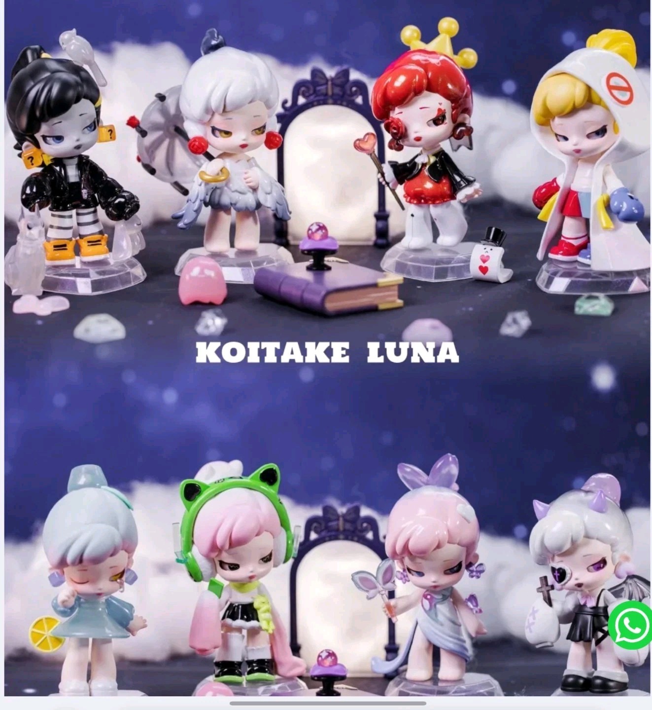 LUNA Heart Image Spell Array Blind Box Set Of 8…..Rough Box