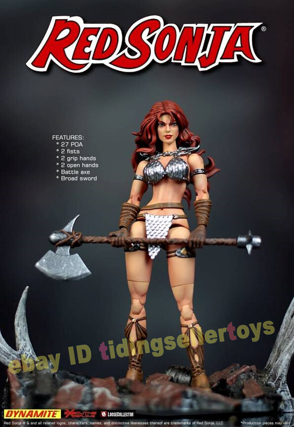 Executive Replicas RED SONJA ERLCDEV001 1/12 Action Figure Collection 6&Prime;