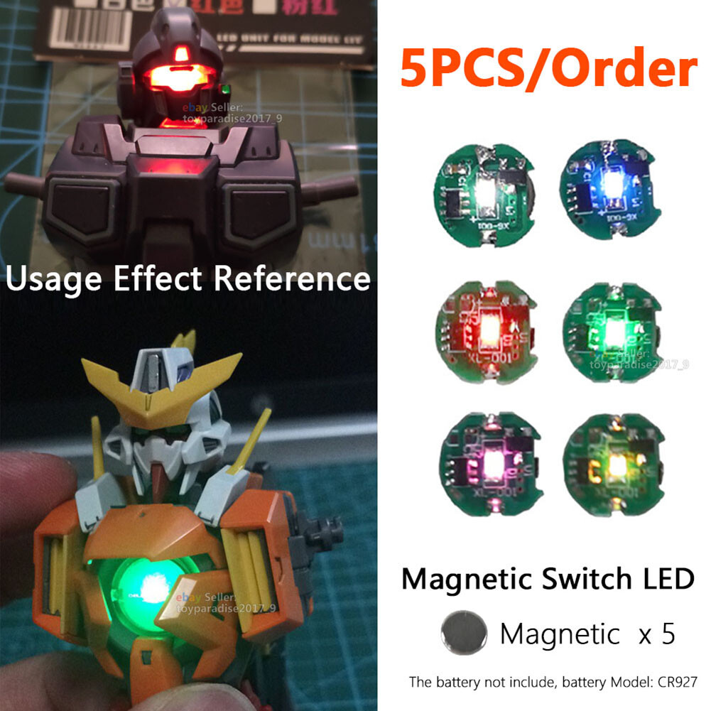 MG-GNx5: Magnetic Switch LED (5PCS) For Gunpla Model Kit MG 1/100 Gun Dam