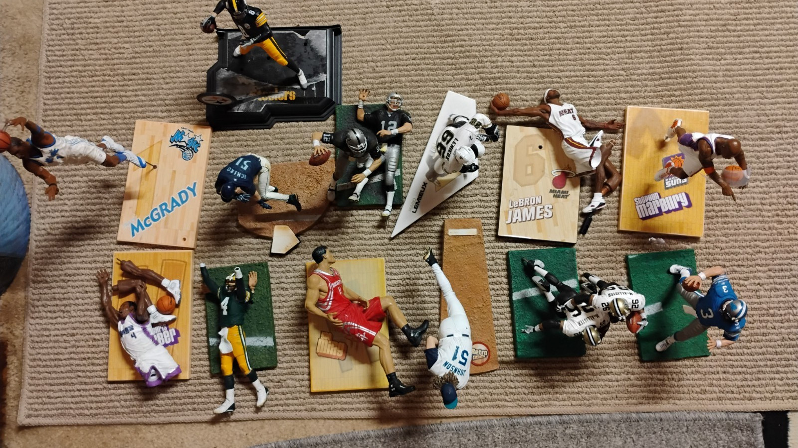 LOT OF Mcfarlane Figures McGrady, James All Loose Read Description below