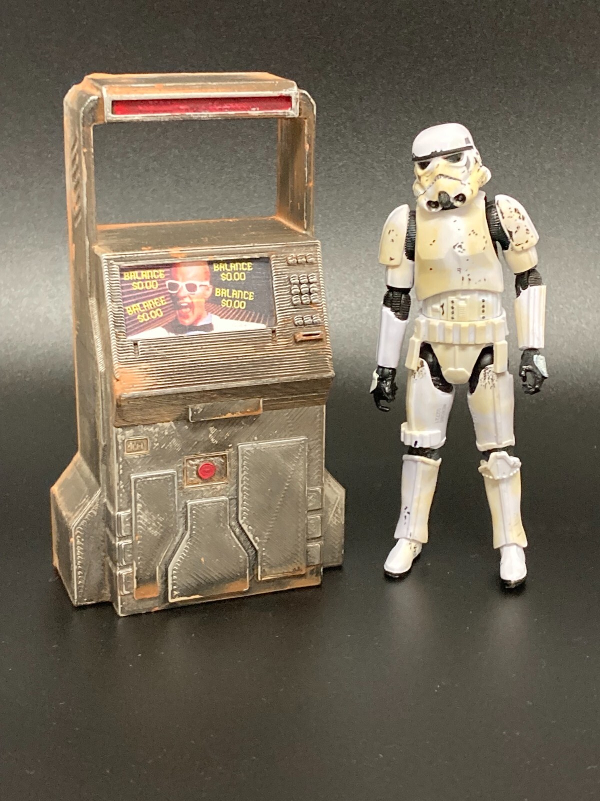 CUSTOM SCI FI ATM COMPUTER for 3.75 1/18 scale figure DIORAMA GI JOE (C45)