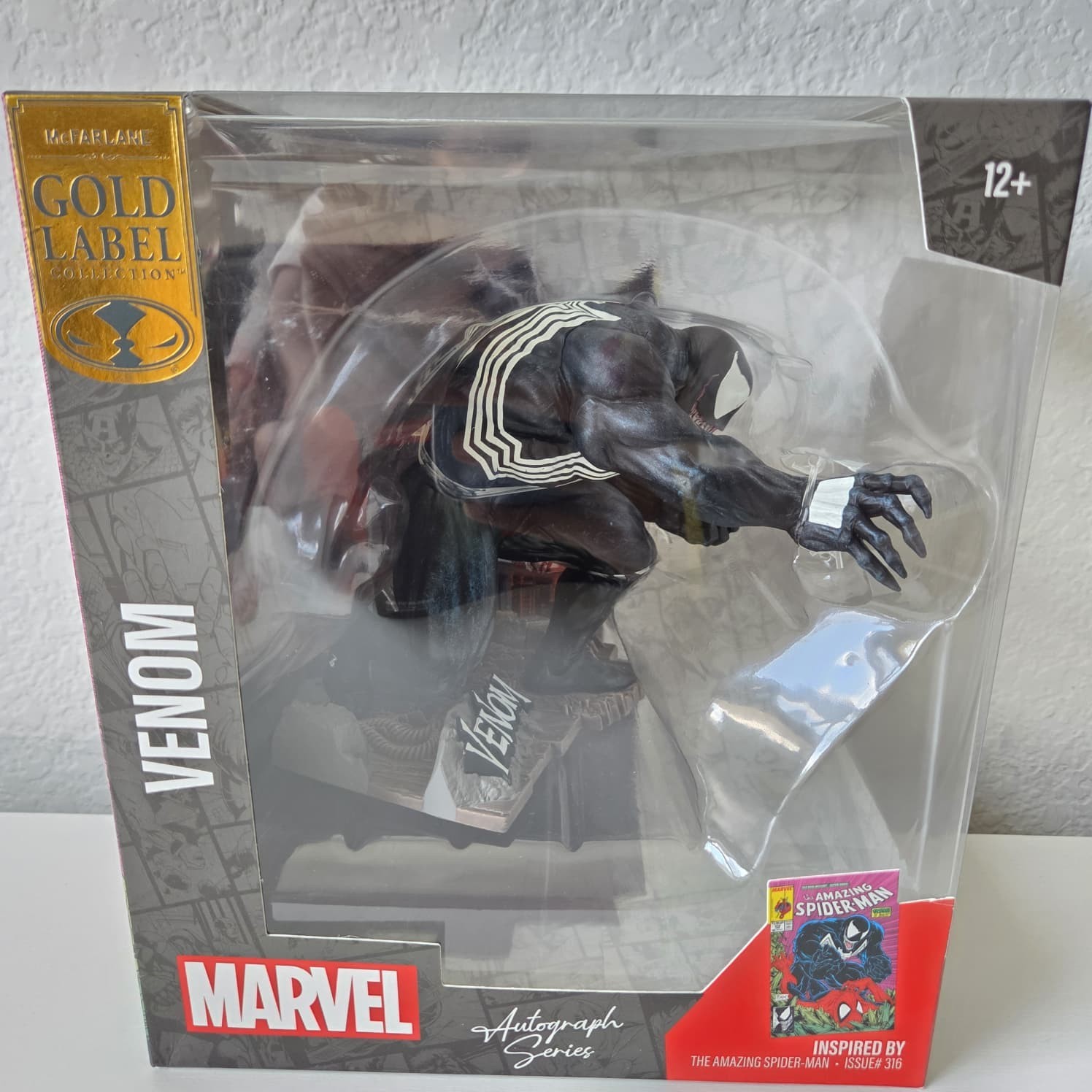 McFarlane Toys Marvel Amazing Spiderman Venom Autograph Series & Regular Edition