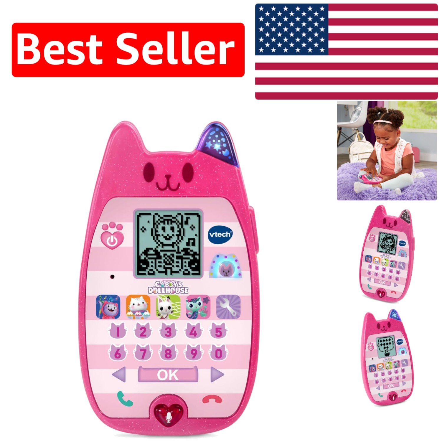 Interactive Gabby&rsquo;s Dollhouse A-Meow-Zing Phone for Engaging Early Learning