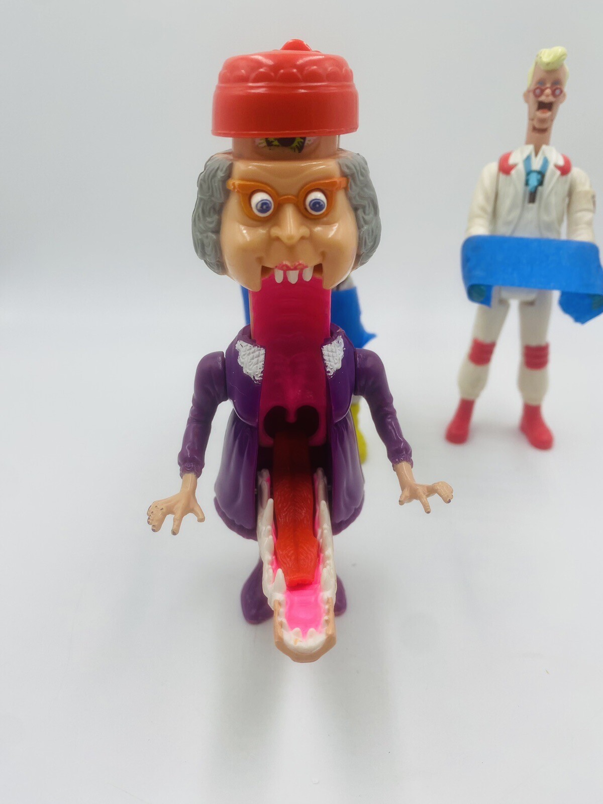 Vtg The Real Ghostbusters Figures Granny Gross Winston Zeddmore Egon Spengler