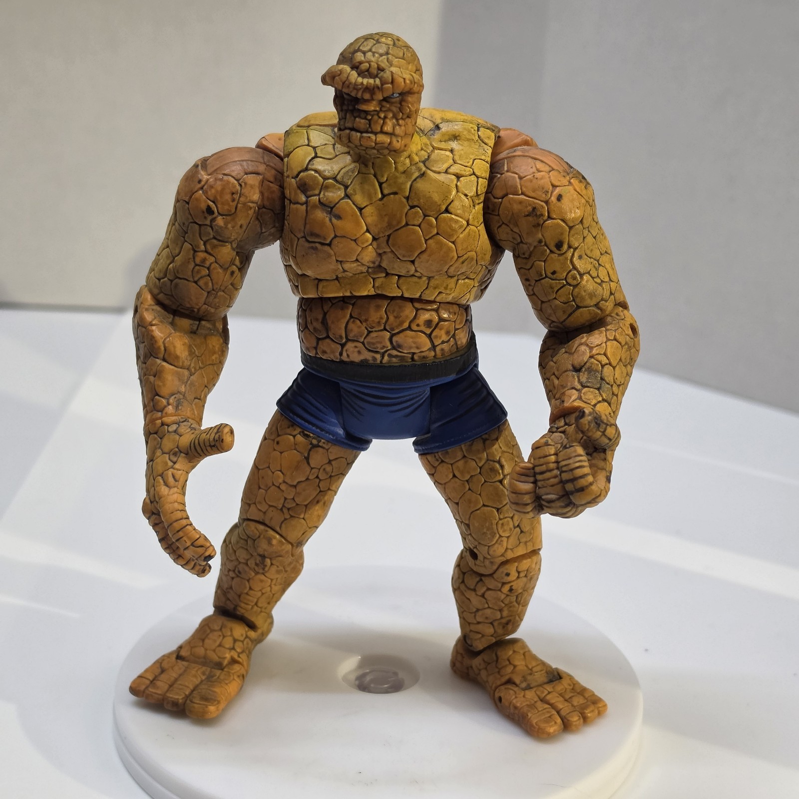 2002 TOYBIZ MARVEL LEGENDS FANTASTIC FOUR THE THING 7 1/2&Prime; ACTION FIGURE LOOSE