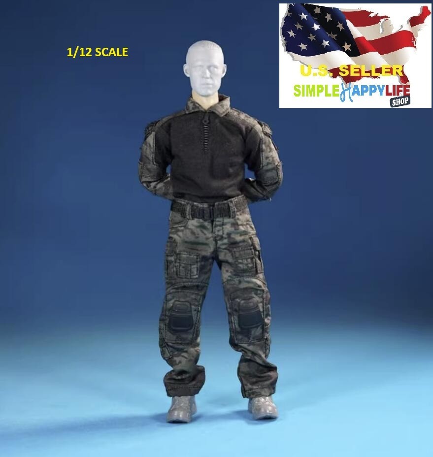 1/12 scale Army Combat MCBK Uniform For 6 » Mezco ANT Figure MixMax Marvel ❶USA❶