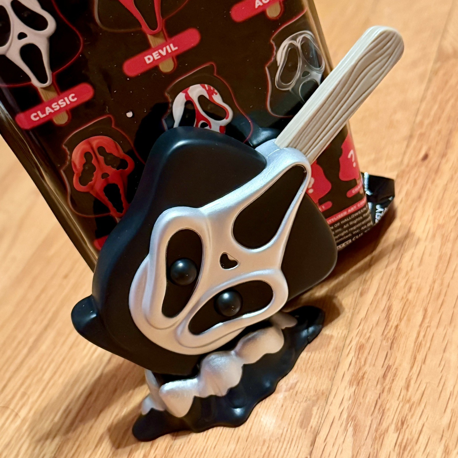 Culturefly Meltz Scream Ghost Face Chrome Mask Vinyl Ice Cream Bar Blind Bag