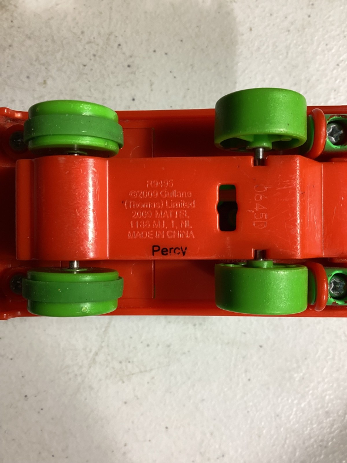 Thomas & Friends Percy Train Pull Back & Go Racer Train Engine 2009 Mattel R9495