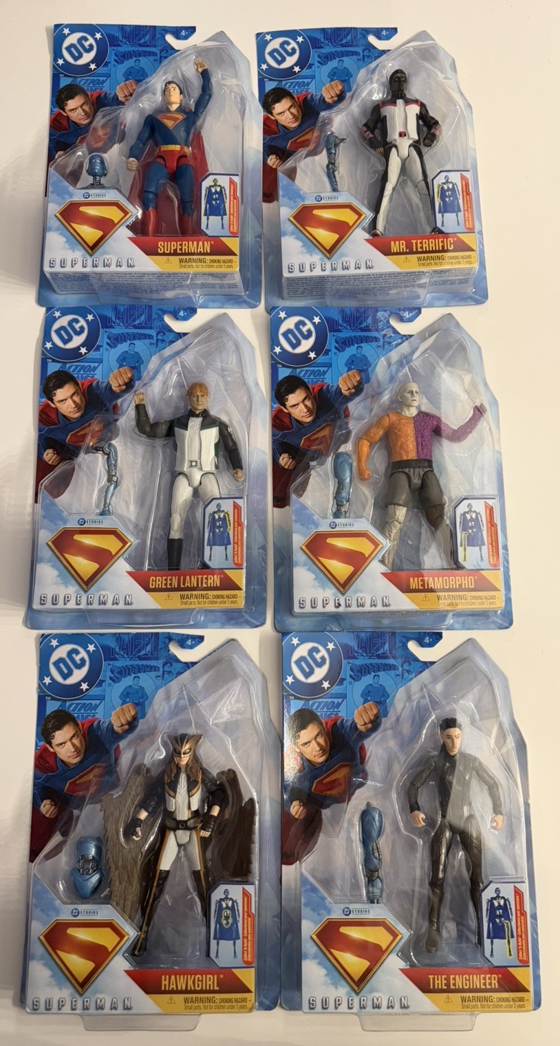 NEW 2025 DC Superman Movie FULL ENTIRE 6&Prime; Action Figure Set PLUS BONUS FIGURE