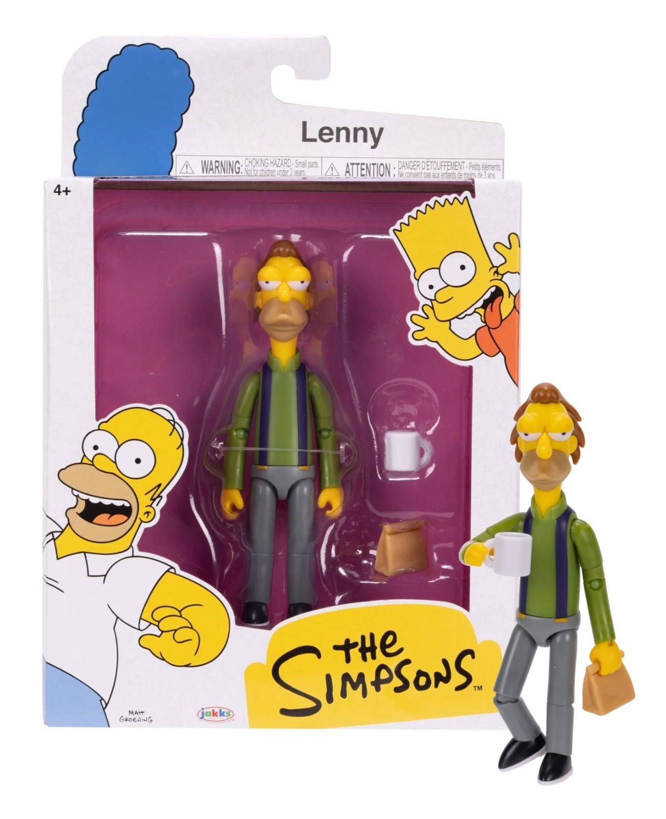 Jakks Pacific The Simpsons: Lenny 5in. Action Figure Mint in Box