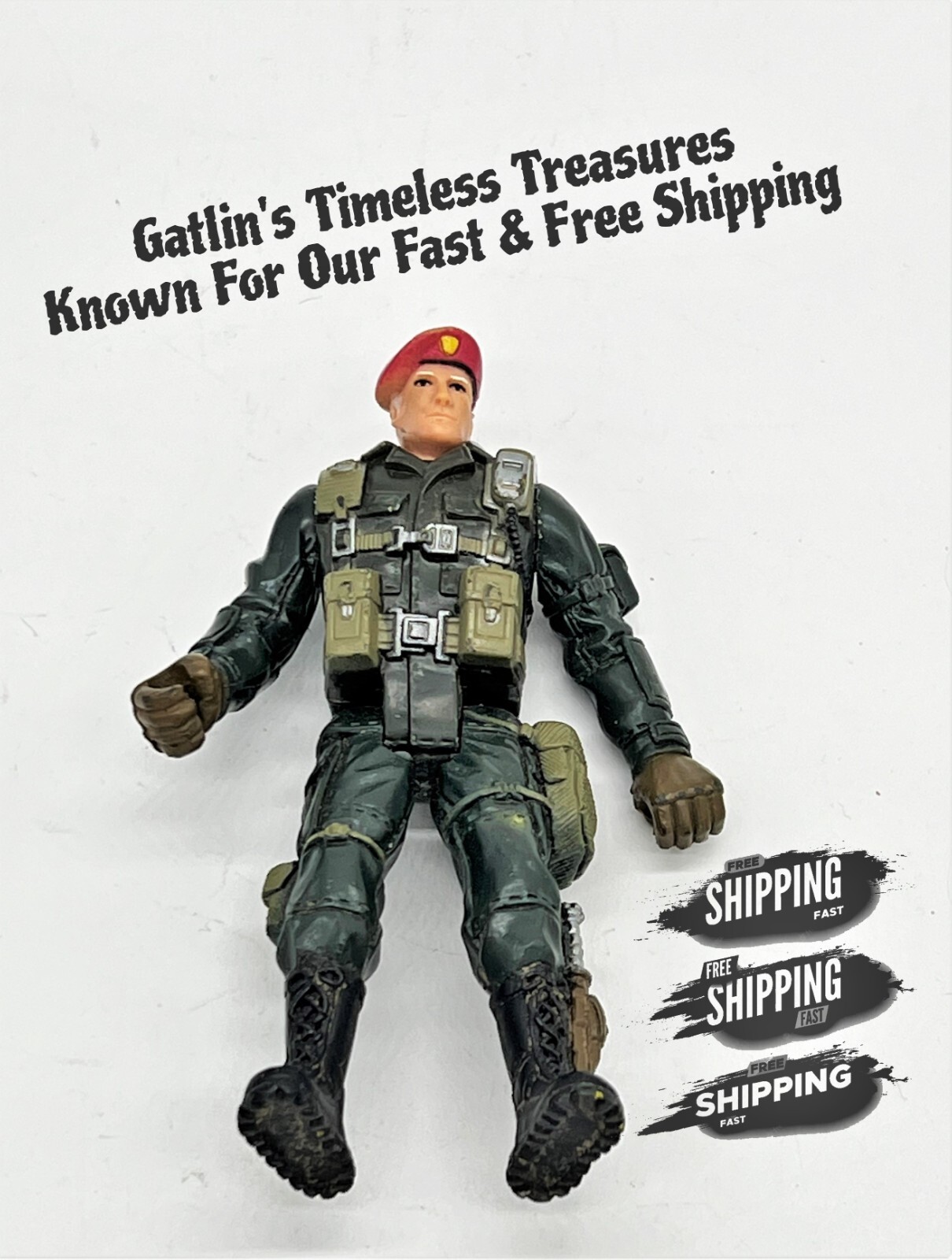 Chap Mei 3,75&Prime; Army Soldier Red Beret Colonel Stewart Action Figure Toy