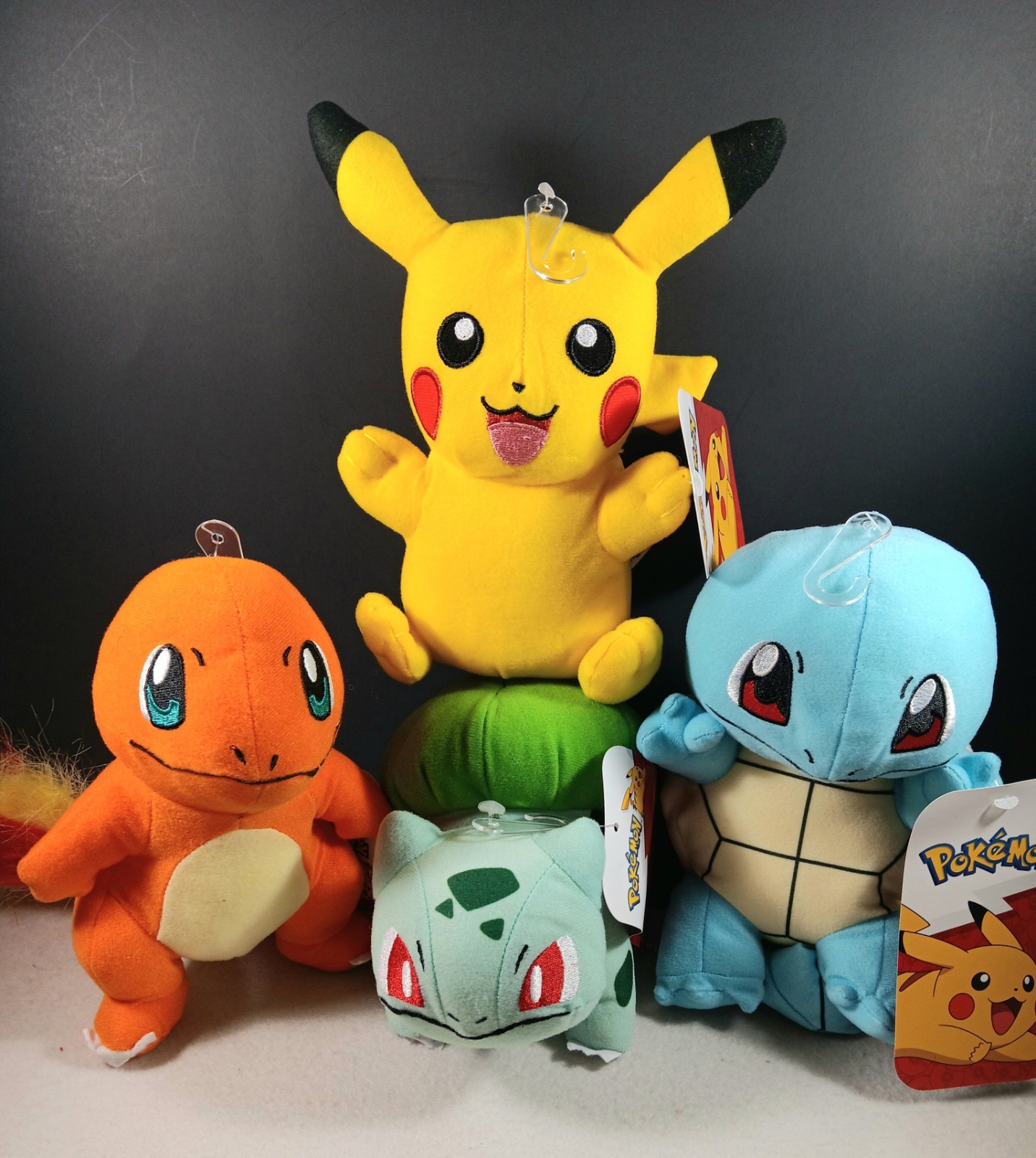 Pokemon Starter Kit 3 Pikachu Bulbasaur Squirtle Plush doll 6&Prime; Stuff Animal New