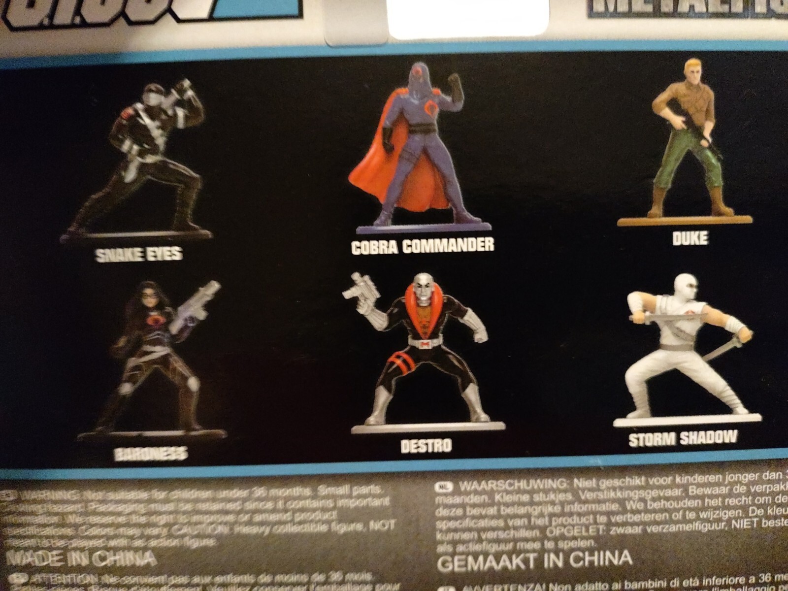 GI JOE Jafa Nano Metalfigs Cobra Commander Snake Eyes Storm Shadow NIB 2020