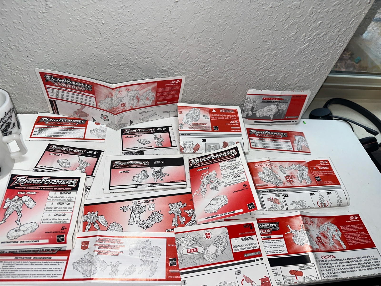 Transformers Autobots Instruction Only Lot Of 15 Lot #1