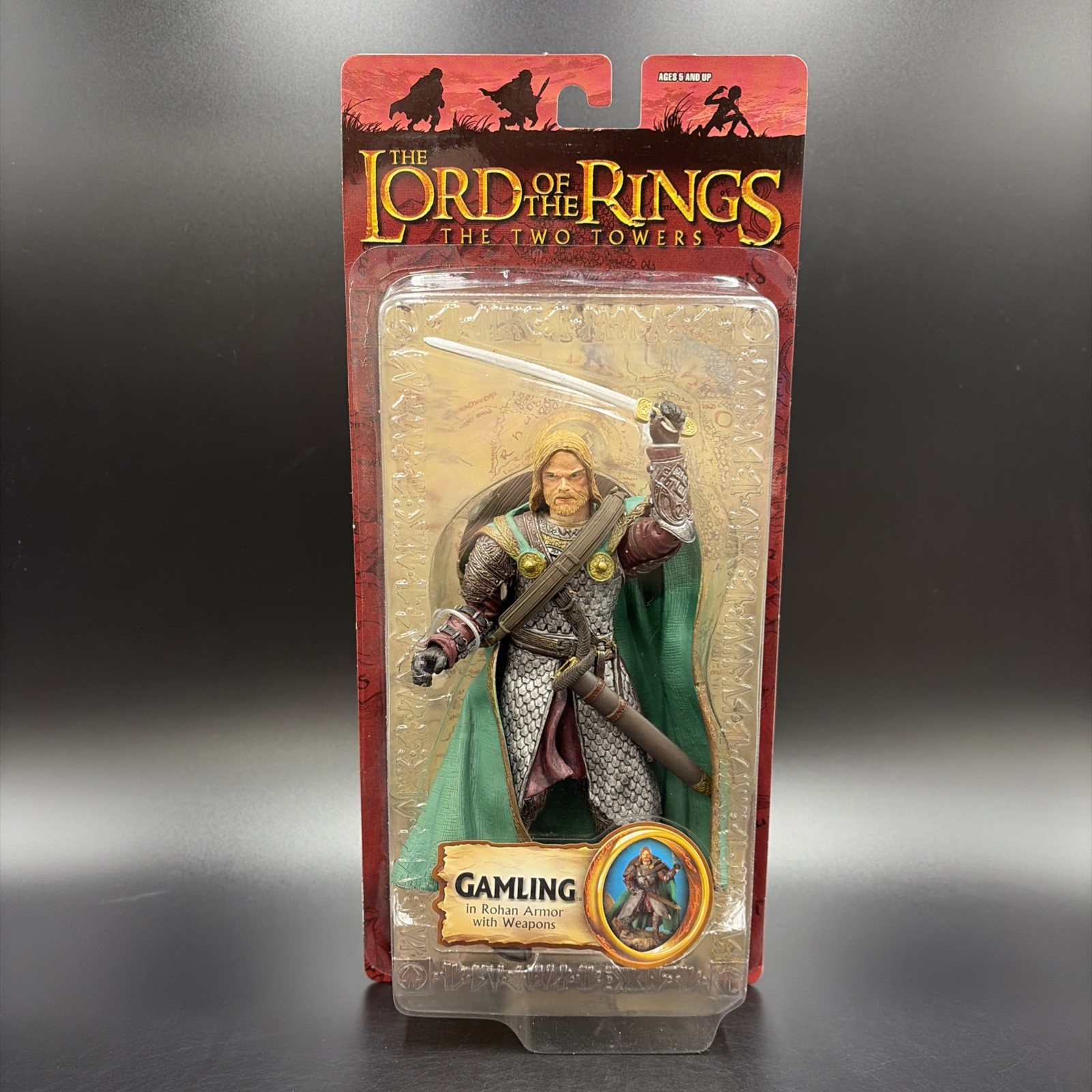 2004 Lord of the Rings GAMLING-ROHAN ARMOR The Two Towers Action Figure NEW