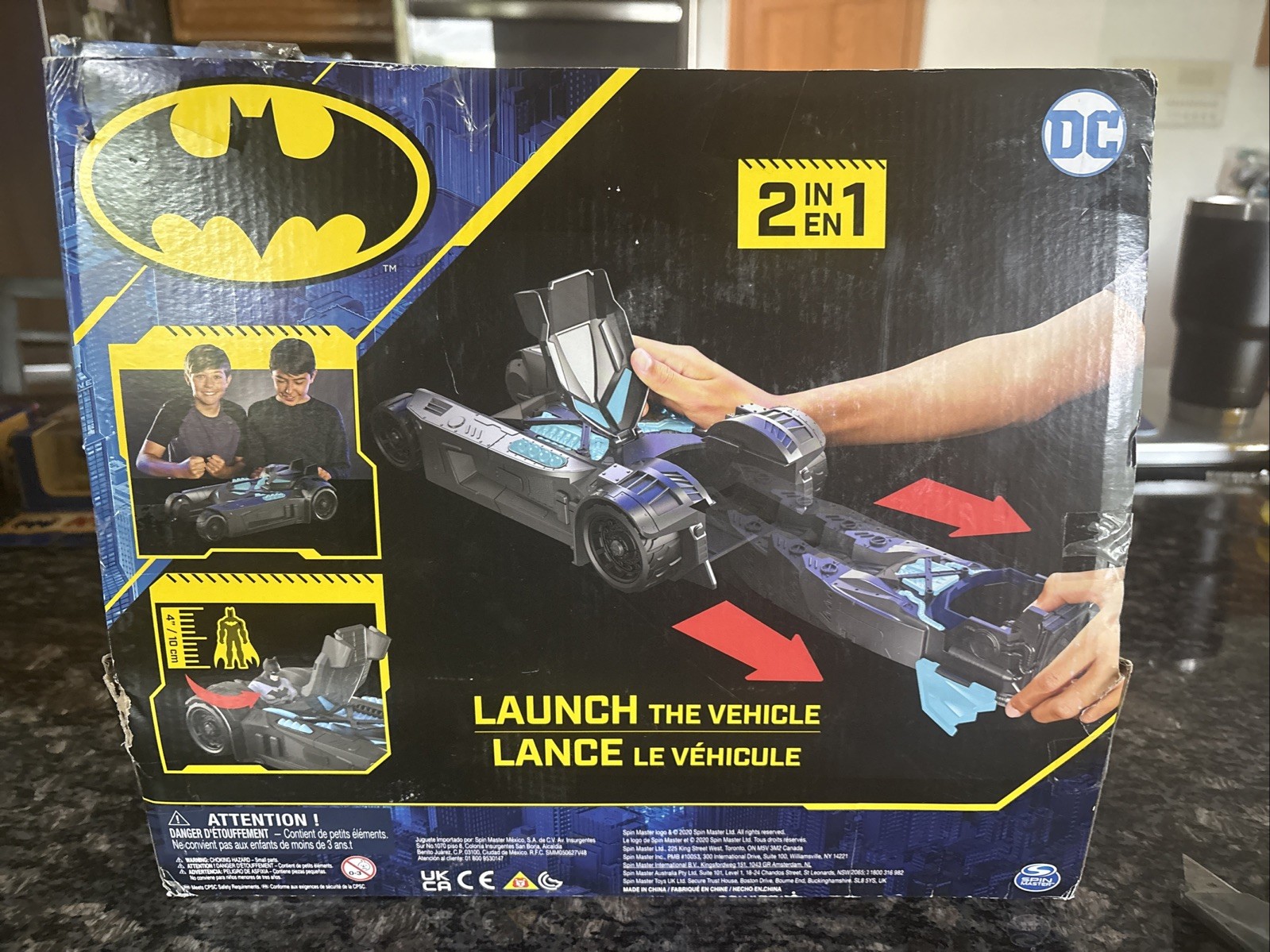 DC Comics Batman Bat-Tech Batmobile 2 In 1 Vehicle By Spin Master #20721AFS NIB