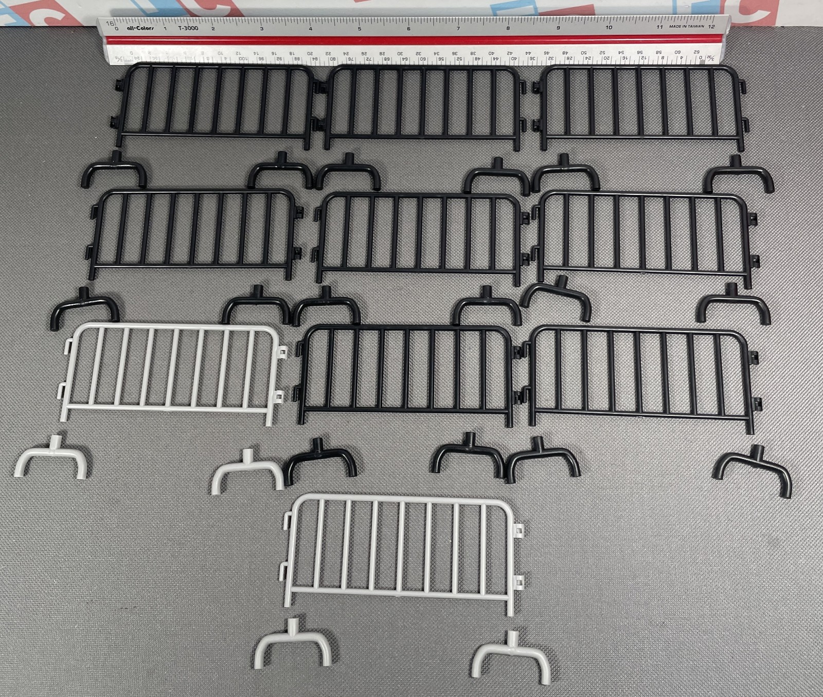 FC Retro Classic Wrestle-Something Wrestlers 4.5 Inch Scale Guard Rails Black 10