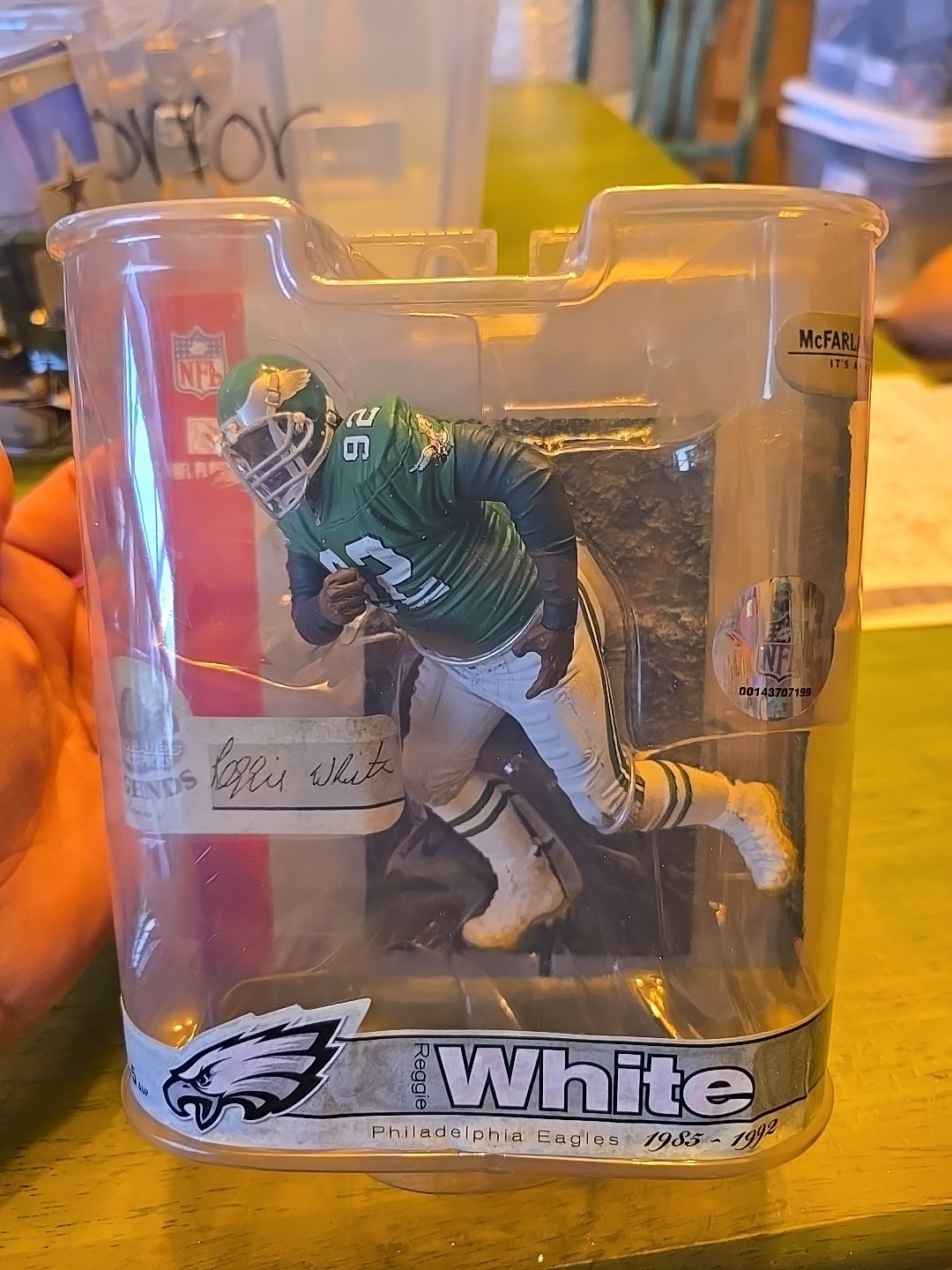 Reggie White McFarlane NFL Legends 3 Philadelphia Eagles Green NEW
