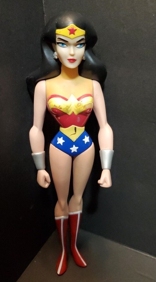 DC Comics JLU Wonder Woman 10” Figure Justice League Unlimited Vinyl 2004