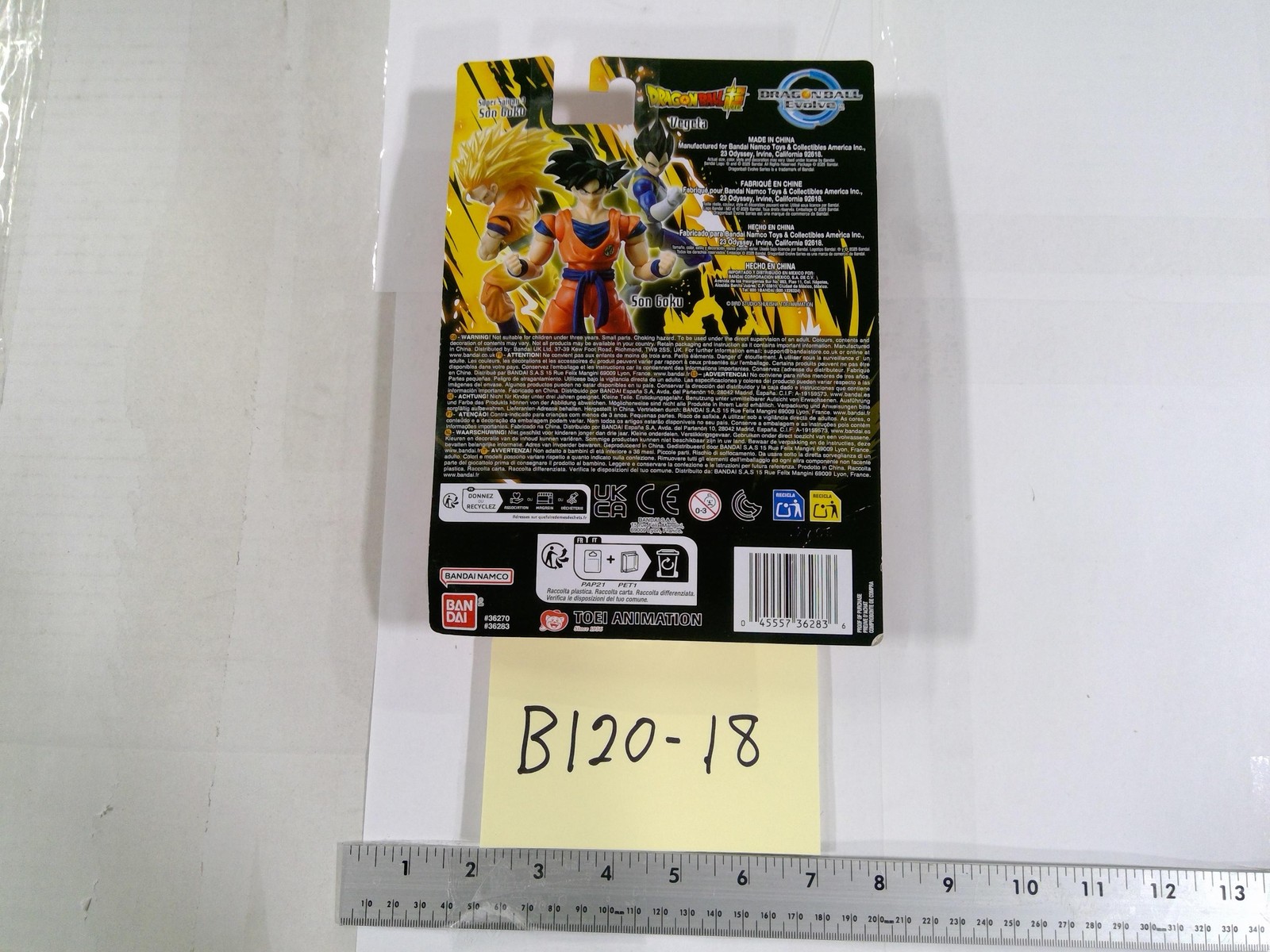 Dragon Ball Super Son Goku Dragon Ball Evolve Figure 5in Bandai Toy Orange New