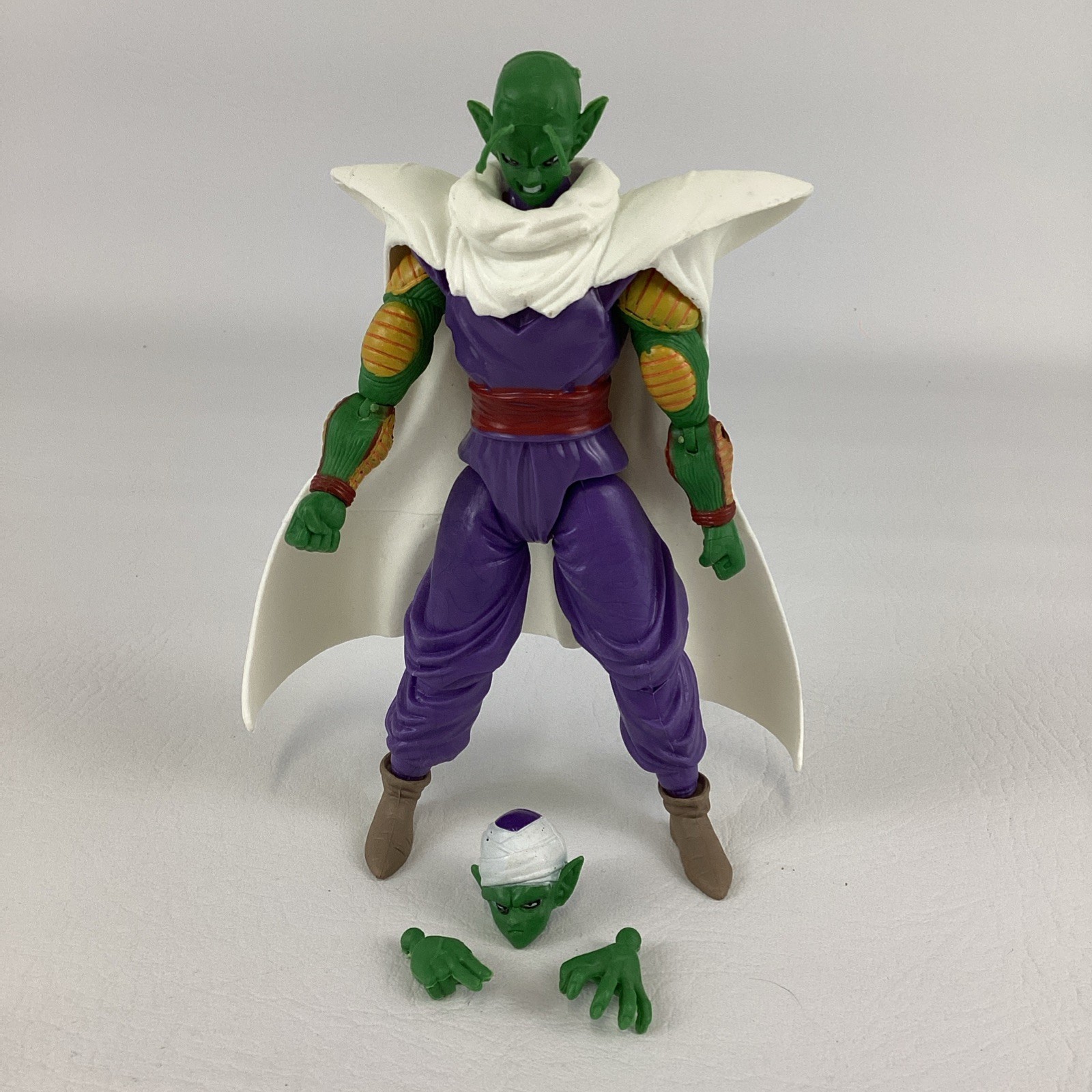 S.H. Figuarts Dragon Ball Z Piccolo Action Figure 6&Prime; Poseable Toy Hands Heads